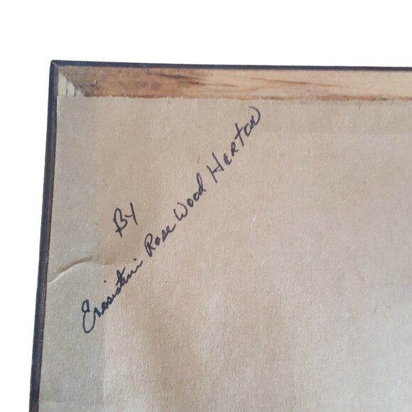 Hummel Vintage Crewel Embroidery Wall Art Framed 10x14 Lot of 2 Finished - Picture 9 of 12